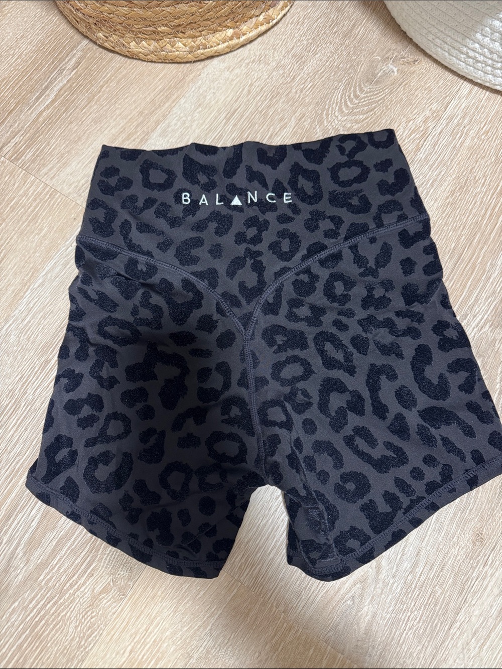 Balance Athletica Black Leopard Print Athletic Shorts